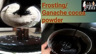 5minबनवा कोको पावडर पासून चॉकलेट आइसिंगchocolate frosting recipefat free ganache with cocoa powder [upl. by Matronna419]