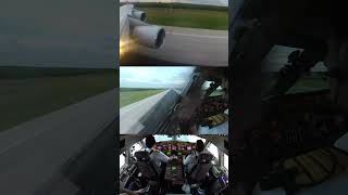 LOVELY B747 Cockpit Landing after transatlantic Flight AirClips shorts [upl. by Toft658]