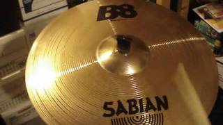 20quot Sabian B8 ride cymbal sound test [upl. by Suivatnod387]