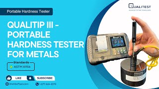 QualiTip III  Portable Hardness Tester for Metals  Qualitest [upl. by Hareenum]