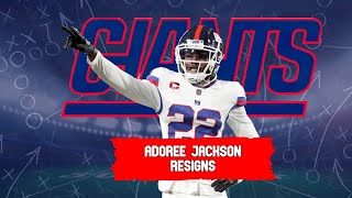 Adoree Jackson Resigns With The Giants [upl. by Lipcombe510]