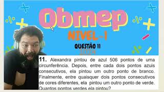 OBMEP 2024 NÍVEL 1 QUESTÃO 11 [upl. by Anirbus]