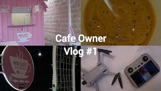 Cafe Vlog 1  A day in my life as a cafe owner  Cleaning  Organizing  Decorating ☕️🥐 [upl. by Sirromad409]