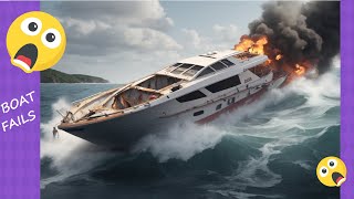 Epic Boat Fails  BOAT FAILS COMPILATION  SHIP IN STORM  BEST SHIP LAUNCHING [upl. by Tarrsus480]