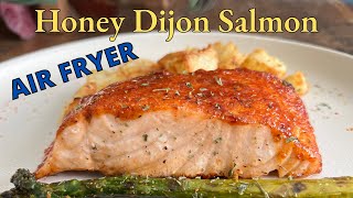 Air Fryer Honey Dijon Salmon  4K [upl. by Caritta]