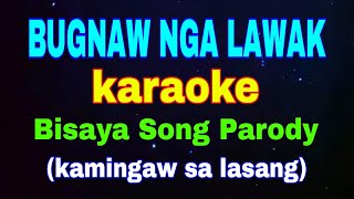 BUGNAW NGA LAWAK karaoke Bisaya Song Parody Kamingaw sa Lasang [upl. by Prochora]