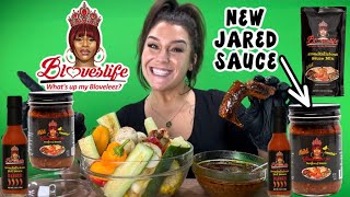 REVIEWING BLOVES NEW SMACKALICIOUS JARED SAUCE 🔥🌶️ [upl. by Carpet]