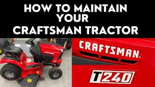 How to Service and Maintain Craftsman Lawn Tractor [upl. by Ilrebmyk656]