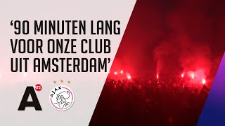 Ajaxsupporters bouwen groot feest tijdens Entrada in Dortmund [upl. by Sommer]