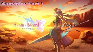 Magia Record Gameplay Part 1 NO commentary NO Background Music [upl. by Vevine]