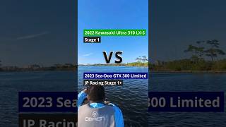 Kawasaki Ultra 310 LXS Stage 1 vs SeaDoo GTX Limited 300 Stage 1 kawasaki seadoo jetski pwc [upl. by Johanna]