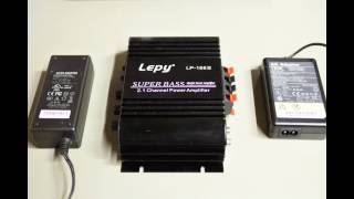 Lepy 21ch mosfet power amp LP168S power voltage comparison 12V VS 16V [upl. by Packston747]