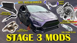 Lets Go Stage 3  Ford Fiesta ST180 Hybrid Turbo Bigger Injectors Airtec 41 manifold amp More [upl. by Ferguson]