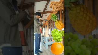 Rounding fruits apple mango fruit magicfruit cuttingmagic comedy funny mango vfxshorts [upl. by Eirrok]