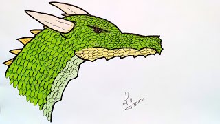 Comment dessiner un dragon facilement et rapidement [upl. by Kciremed]