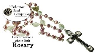 How to Make a Chain Link Rosary [upl. by Assirialc996]