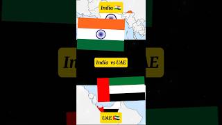 India vs UAE Comparison 2024 short edit country [upl. by Nnaharas]