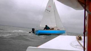 Mariner 19 crossing Aransas Bay Matt Schiemer at the helm [upl. by Ahsieuqal]