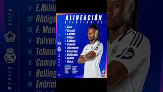 11 alineación del Real Madrid [upl. by Marysa650]