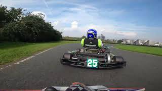 Hooton Park Indikart 10092023 Heat 1 Senior Rotax Heavy 177 [upl. by Ymia321]