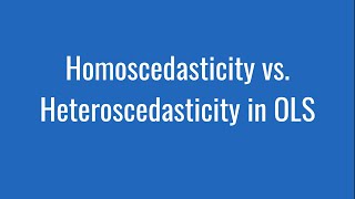 536  Homoscedasticity vs Heteroscedasticity in OLS [upl. by Ferrick]