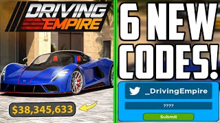 ✨HENNESSEY✨DRIVING EMPIRE REDEEM CODES 2023  DRIVING EMPIRE ROBLOX CODES 2023 [upl. by Hutchison]