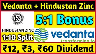 Vedanta Ltd  Hindustan Zinc • Stocks Declared High Dividend Bonus amp Split With Ex Dates [upl. by Herta]