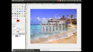 Faça seu próprio calendário no GIMP [upl. by Yeznil]