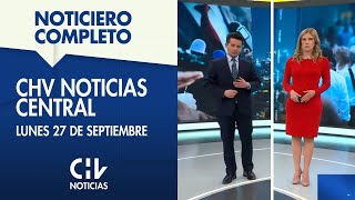 CHV Noticias Central  Lunes 27 de septiembre de 2021 [upl. by Wade]