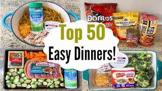 Whats For Dinner 50 of the BEST Quick amp EASY Recipes  Tasty CHEAP Meal Ideas  Julia Pacheco [upl. by Nnanerak751]