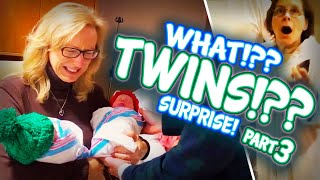 Twins Best funny amp heart warming Twins pregnancy reveal 3 Talk about a family stimulus package [upl. by Bernita]