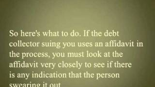 Counterclaim when Sued for Debt Was There an Affidavit Attached You Can Counterclaim [upl. by Sheri]