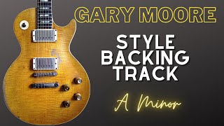 Gary Moore Style Backing Track  A Minor [upl. by Suciram]