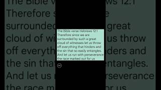 The Bible verse Hebrews 121 [upl. by Adnoved351]