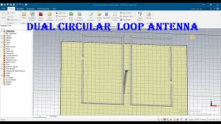 dual polarized Loop antenna Rectangular loop Square loop antenna using CST [upl. by Ayahs]