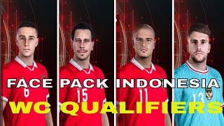 NEW UPDATE FACE PACK TIMNAS WC QUALIFIERS FL25 ampPES 2021 [upl. by Ahsikel604]