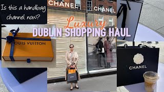 Dublin Luxury Shopping Haul  Mulberry Louis Vuitton Chanel and vintage [upl. by Gothard]