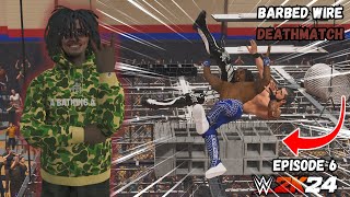 WWE 2K24  Insane DEATHMATCH Can I Survive This BLOOD BATH Episode 6 [upl. by Akciret356]