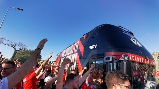 CHEGADA BENFICA A VILA DO CONDE Rio Ave X Benfica [upl. by Rekrap]