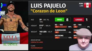 Fernando Padilla vs Luis Pajuelo Prediction and Bet UFC on ESPN 53 [upl. by Tallula]