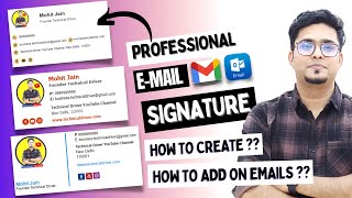 How To Add a Signature in Gmail  Create A Professional EMail Signature  In Just 2 Minutes  🔥🔥 [upl. by Nhaj]