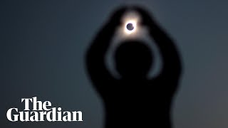 Chile total eclipse captured in timelapse video [upl. by Hokanson]