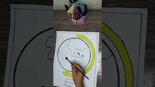 GLOBE drawingdrawing activity about globe 🌎very easy drawing diy craft art drawing paperart [upl. by Care278]