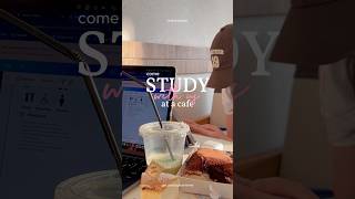 ☁️study with me at a bakery cafe let’s get productive study studymotivation studywithme cafe [upl. by Jehovah]