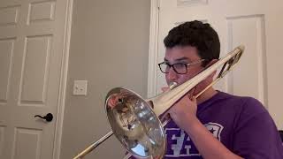 202425 TMEA AllState Jazz Tenor Trombone Etude 1 [upl. by Celestina423]