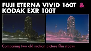 Film Stock Comparison Fuji Vivid 160T vs Kodak EXR 100T [upl. by Hobard391]