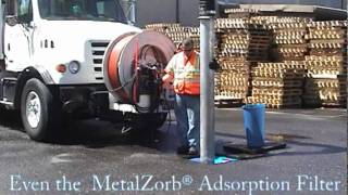 Servicing a CleanWay Catch Basin Insert with a Vactor Truck [upl. by Halli]