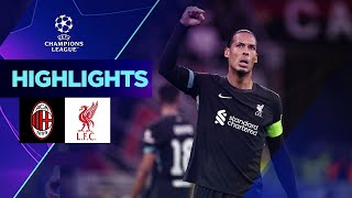 Milan  Liverpool 13 Highlights UEFA Champions League 202425 [upl. by Euqinoj]