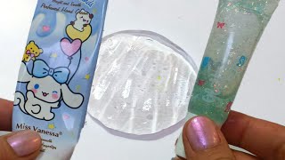 Blue Slime ASMR  Mixing Makeup Eyeshadow Into Slimespecial series38 Satisfying Slime Video [upl. by Reywas356]