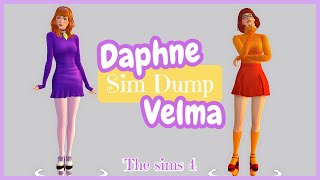 CREAT A SIMS WITH ME VELMA E DAPHNE  SIM DUMP  The Sims 4 [upl. by Prosser]